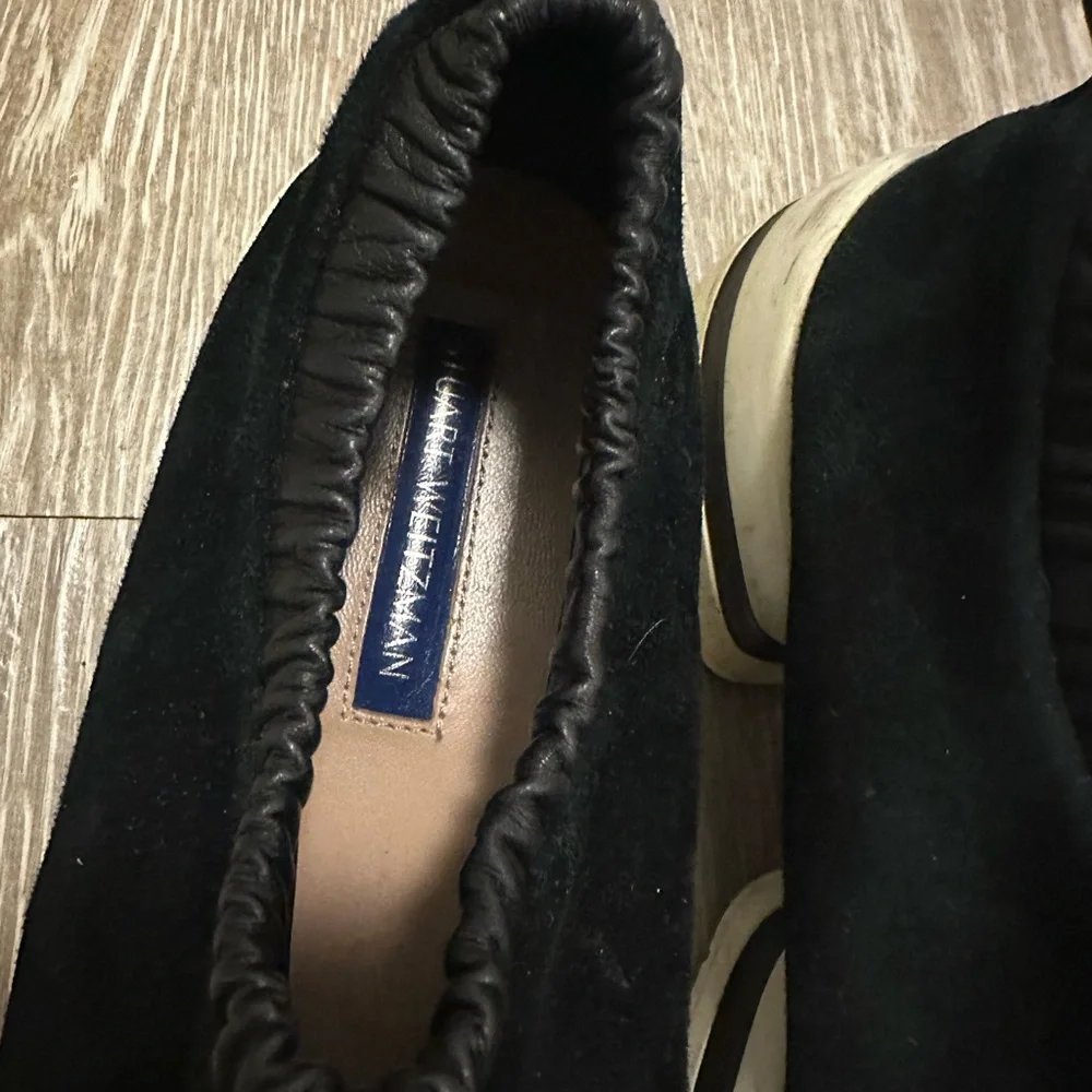 Stuart Weitzman Suede Pull-on Sneaker